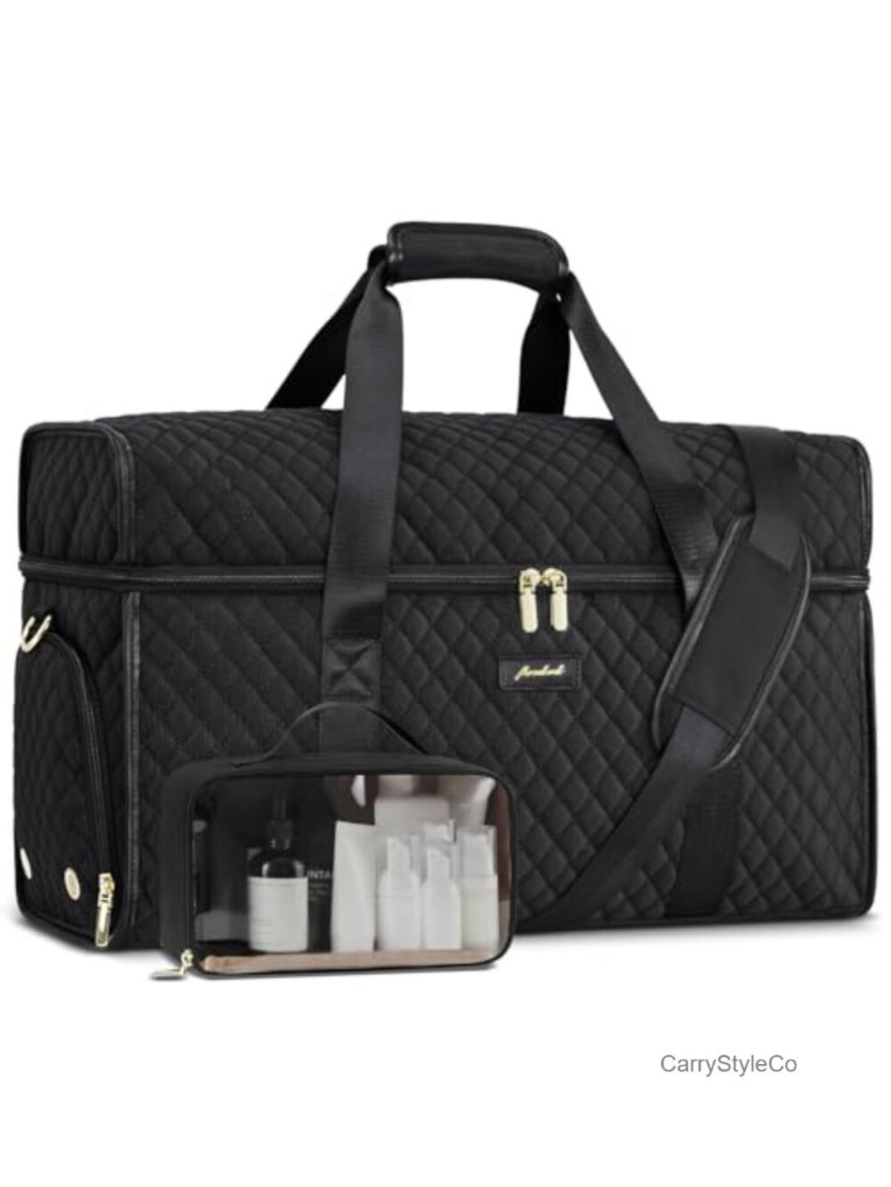 Weekender Travel Duffle Bag with Shoe Compartment Carry On Luggage with